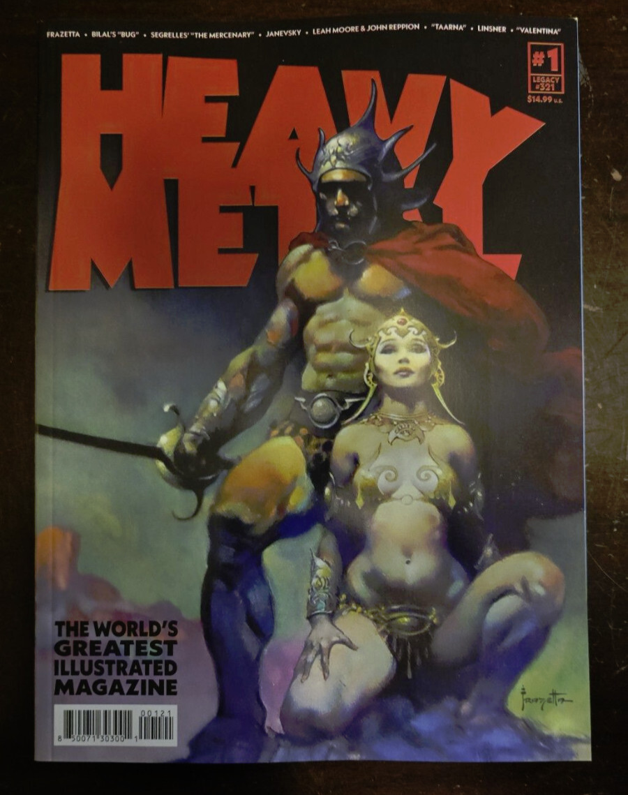 HEAVY METAL MAGAZINE #1 CVR B FRANK FRAZETTA (MR)