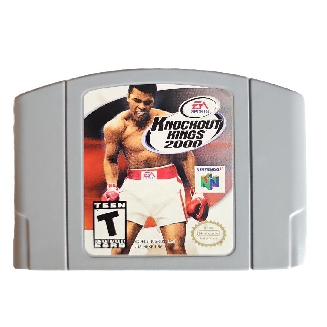 Knockout Kings 2000 - (N64, 1999) *Good Condition* Cleaned & Tested* FREE SHIP!