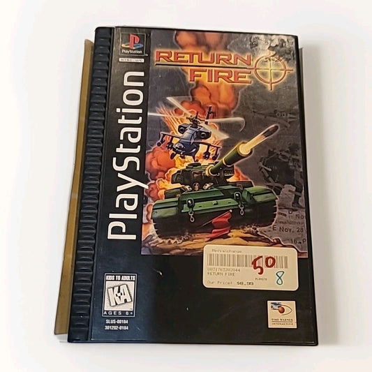 Return Fire PS1 (Sony PlayStation 1, 1996) Long Box (No Manual)