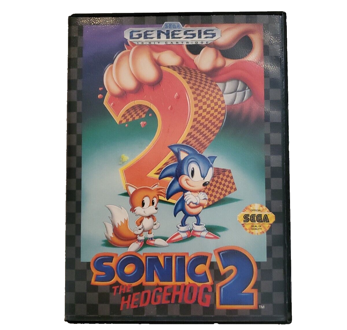 Sonic the Hedgehog 2 (SEGA Genesis, 1992) No Manual Not for Resale