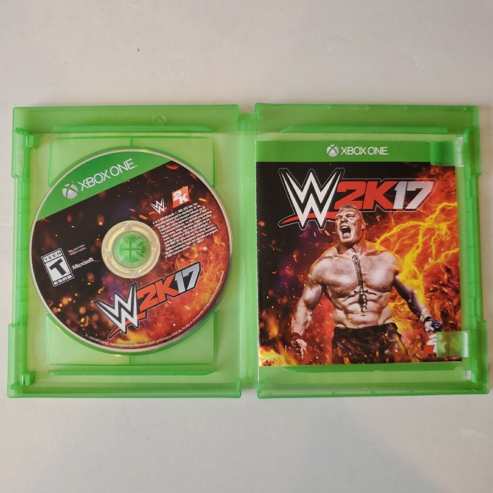 WWE 2K17 (Microsoft Xbox One, 2016) CIB COMPLETE TESTED