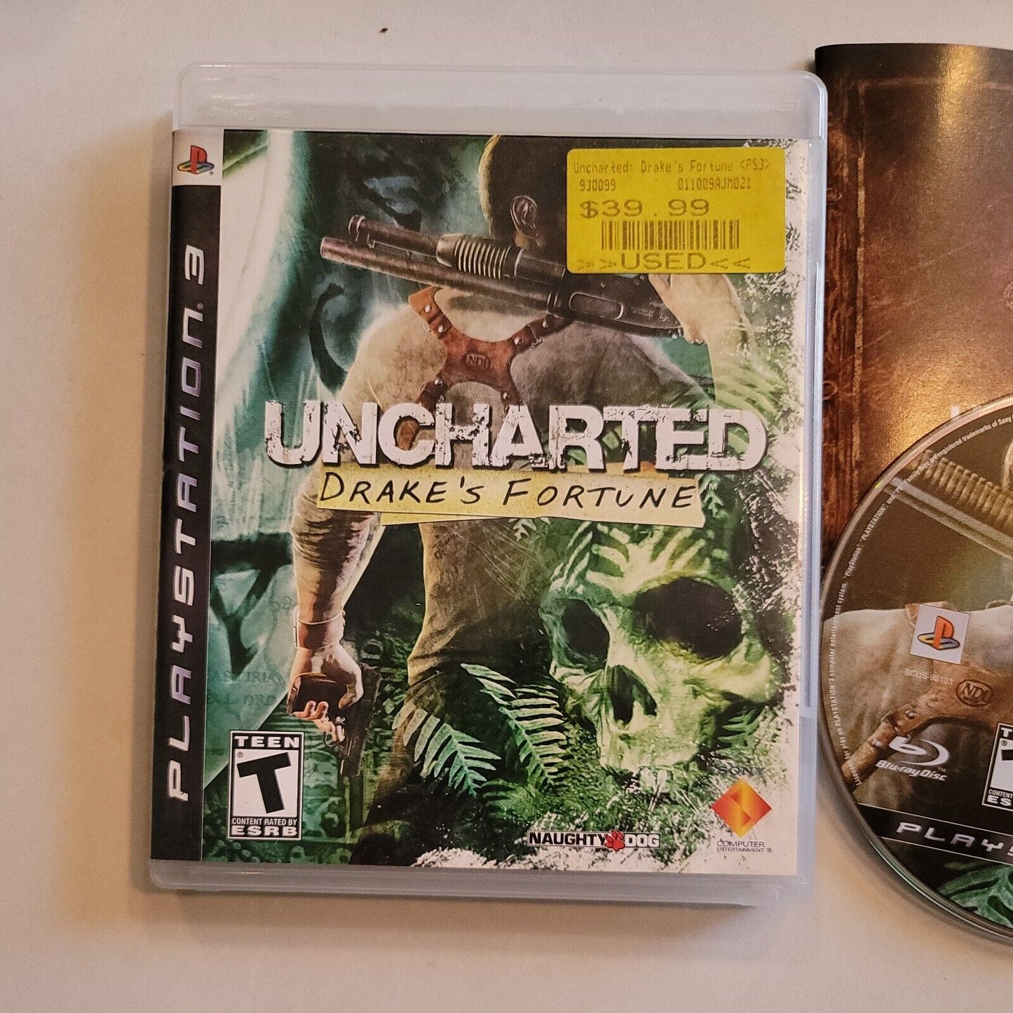 Uncharted: Drake's Fortune (Sony PlayStation 3, 2007) PS3 Complete SB10