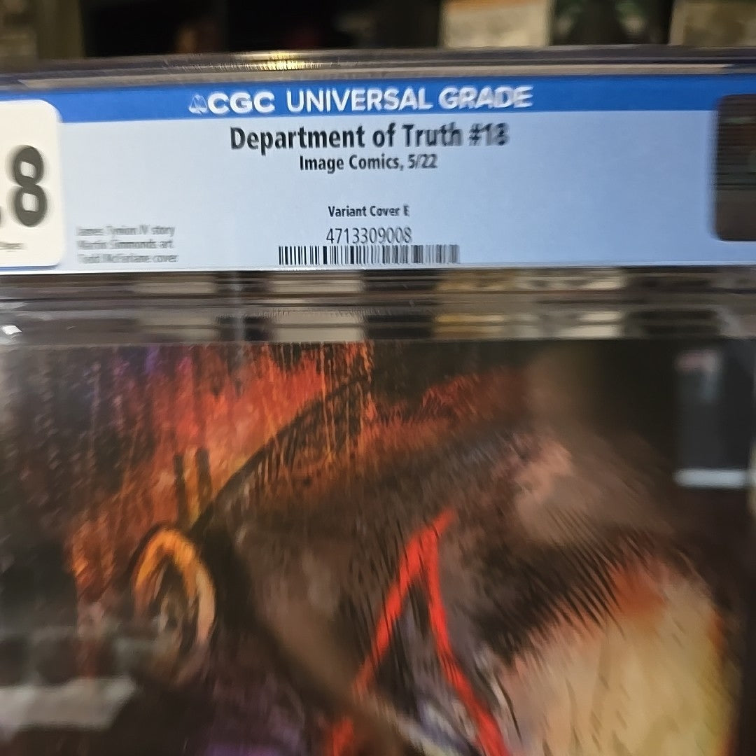 The Department of Truth 18 McFarlane 1:100 Variant CGC 9.8 White Pages RARE!!!
