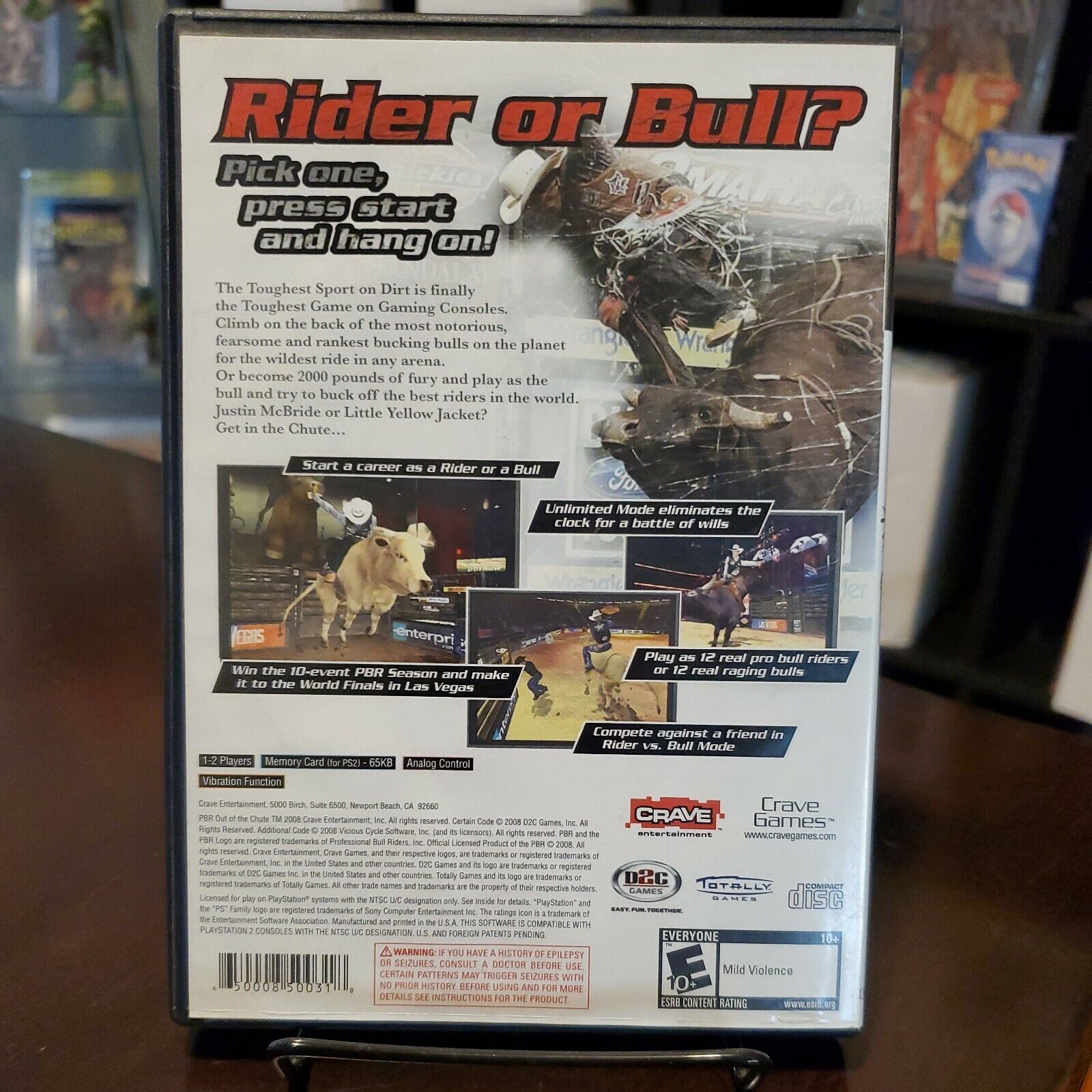 PBR Out of the Chute  Playstation 2 PS2 Complete CIB