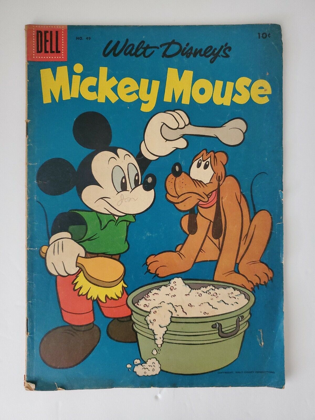 Walt Disney's Mickey Mouse #49 Dell Silver Age Comic Book Aug-Sept 1956