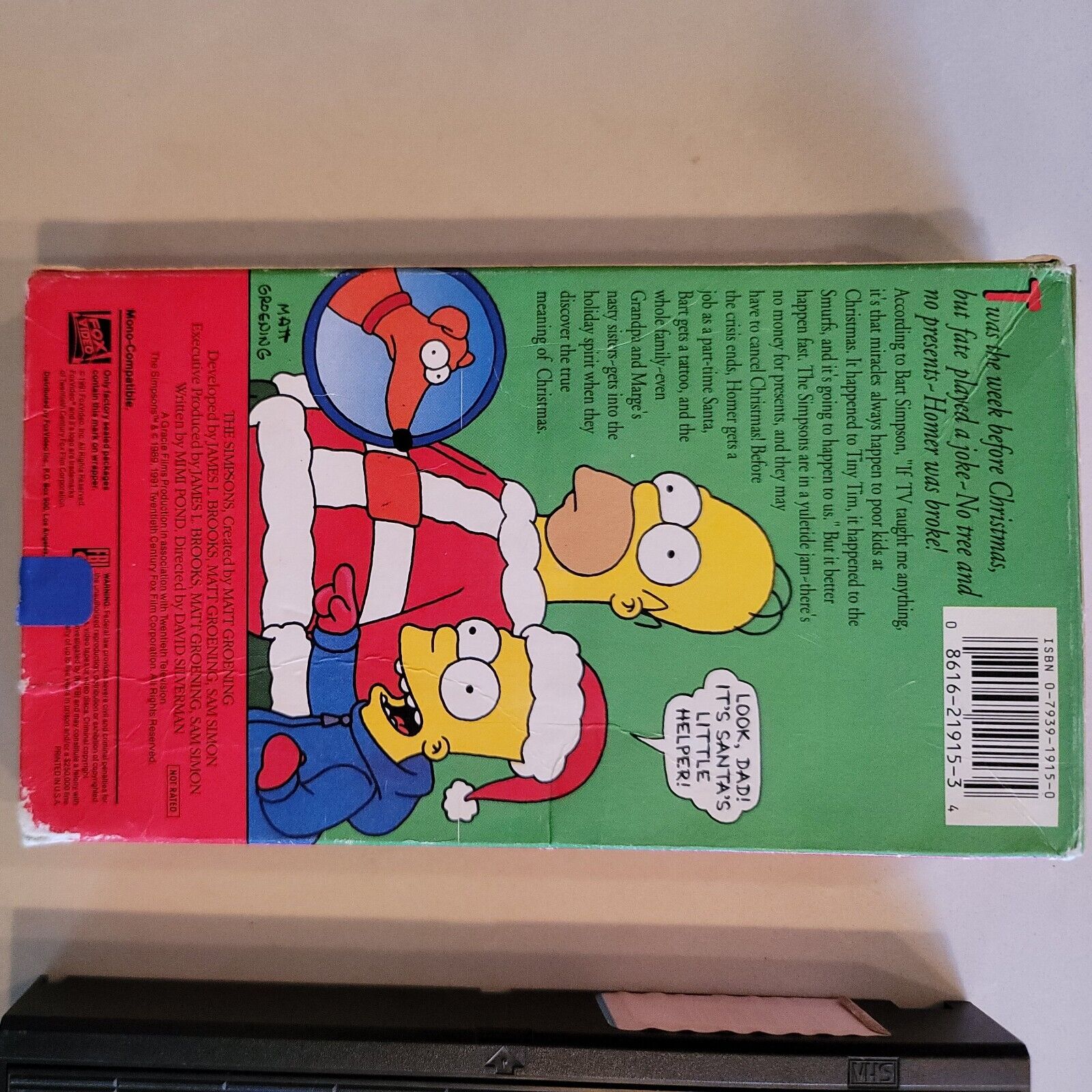 The Simpsons Christmas Special (VHS, 1991) SB10