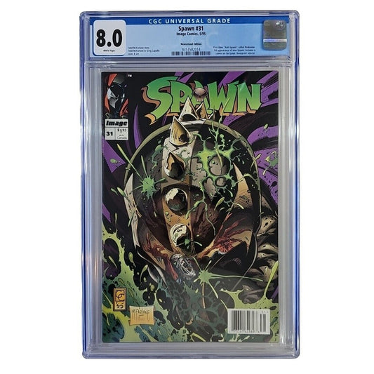 Spawn #31 CGC 8.0 Newsstand Todd McFarlane Reedemer Rare