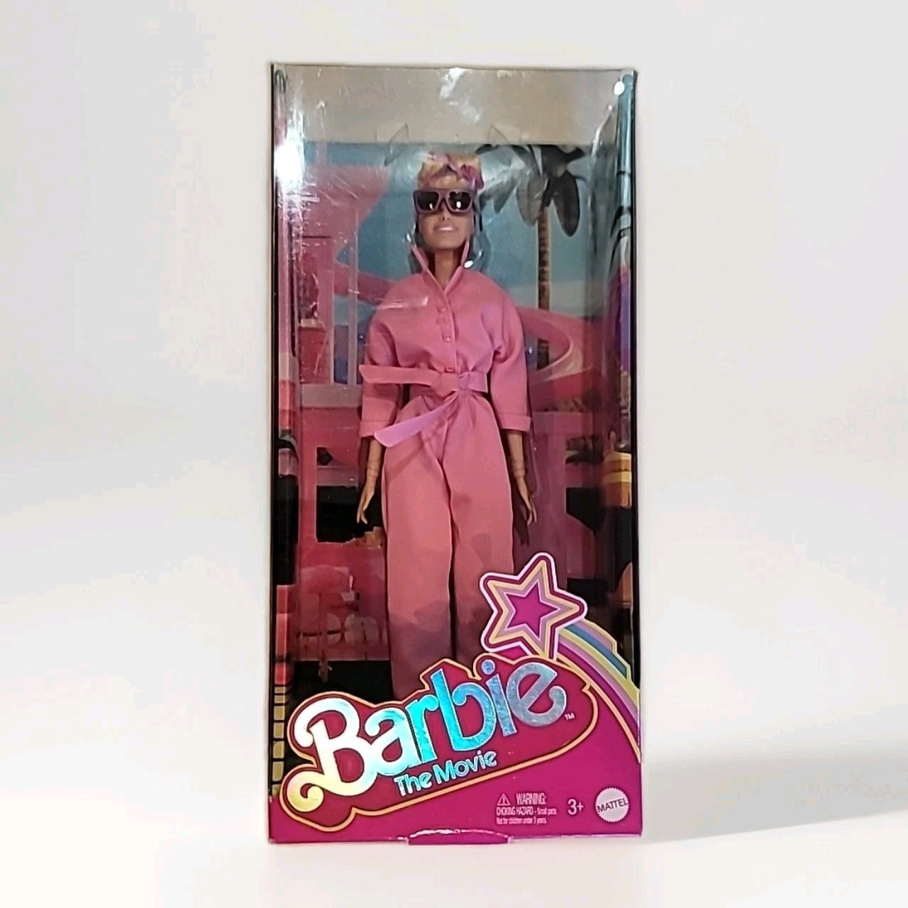 Barbie the Movie Collectible Doll Margot Robbie in Pink Power Jumpsuit AMC 2023