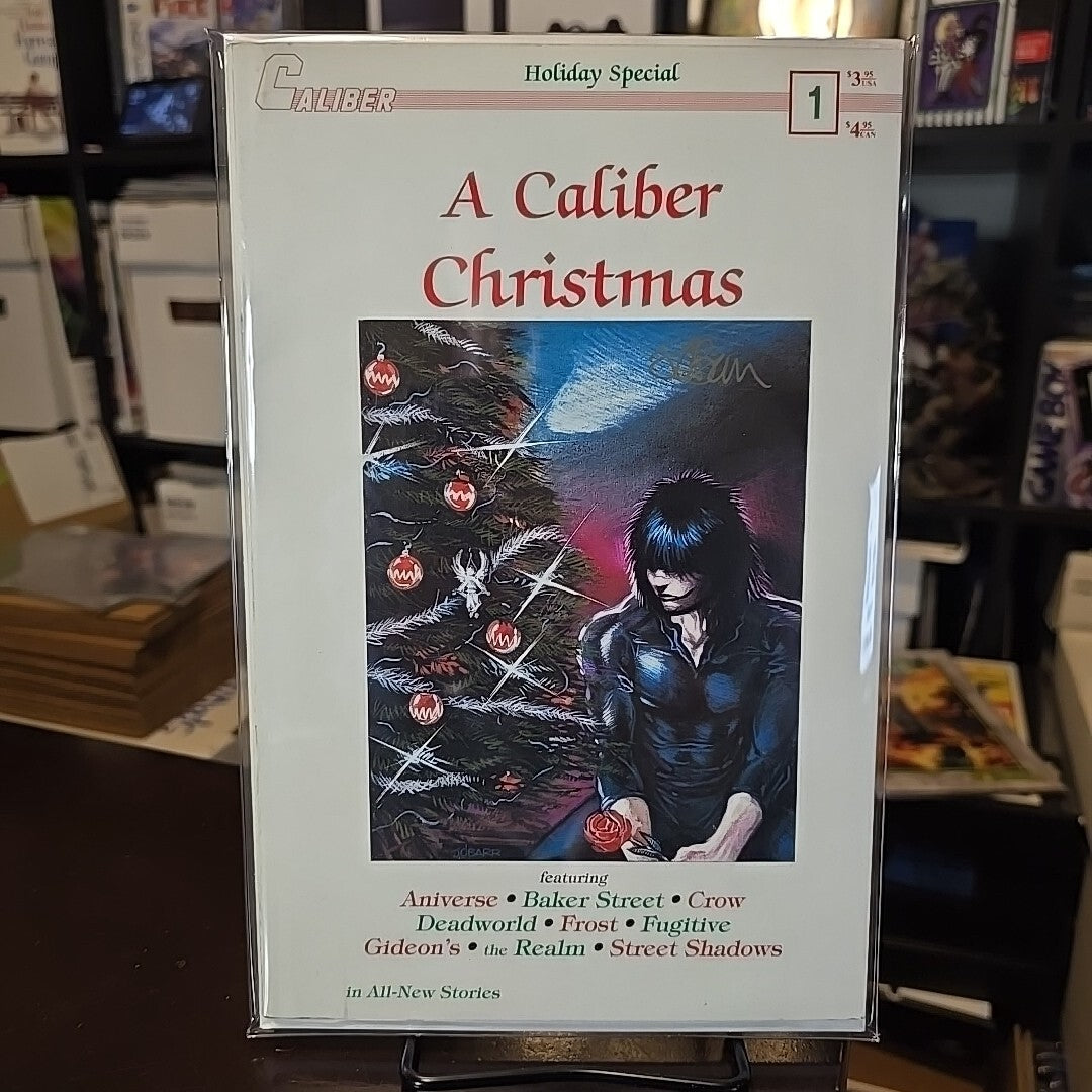 CALIBER COMICS A CALIBER CHRISTMAS #1 CROW APPEARANCE Signed JAMES O'BARR 1989