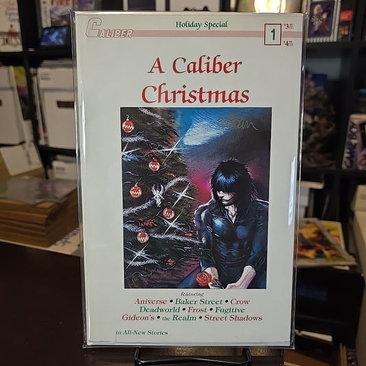 CALIBER COMICS A CALIBER CHRISTMAS #1 CROW APPEARANCE Signed JAMES O'BARR 1989