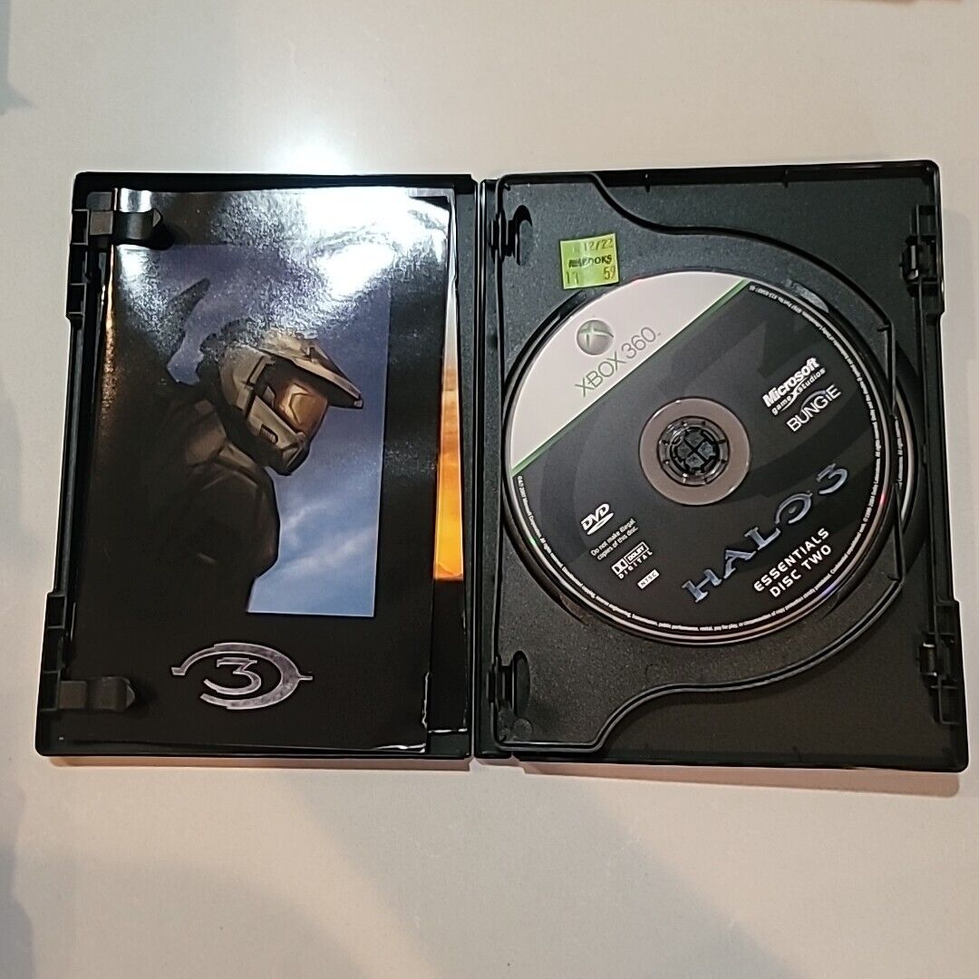 Halo 3: Essentials (Microsoft Xbox 360, 2007) 2 Disc W/manual