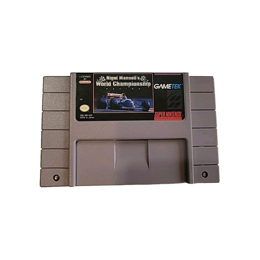 Nigel Mansell's World Championship Racing SNES *tested