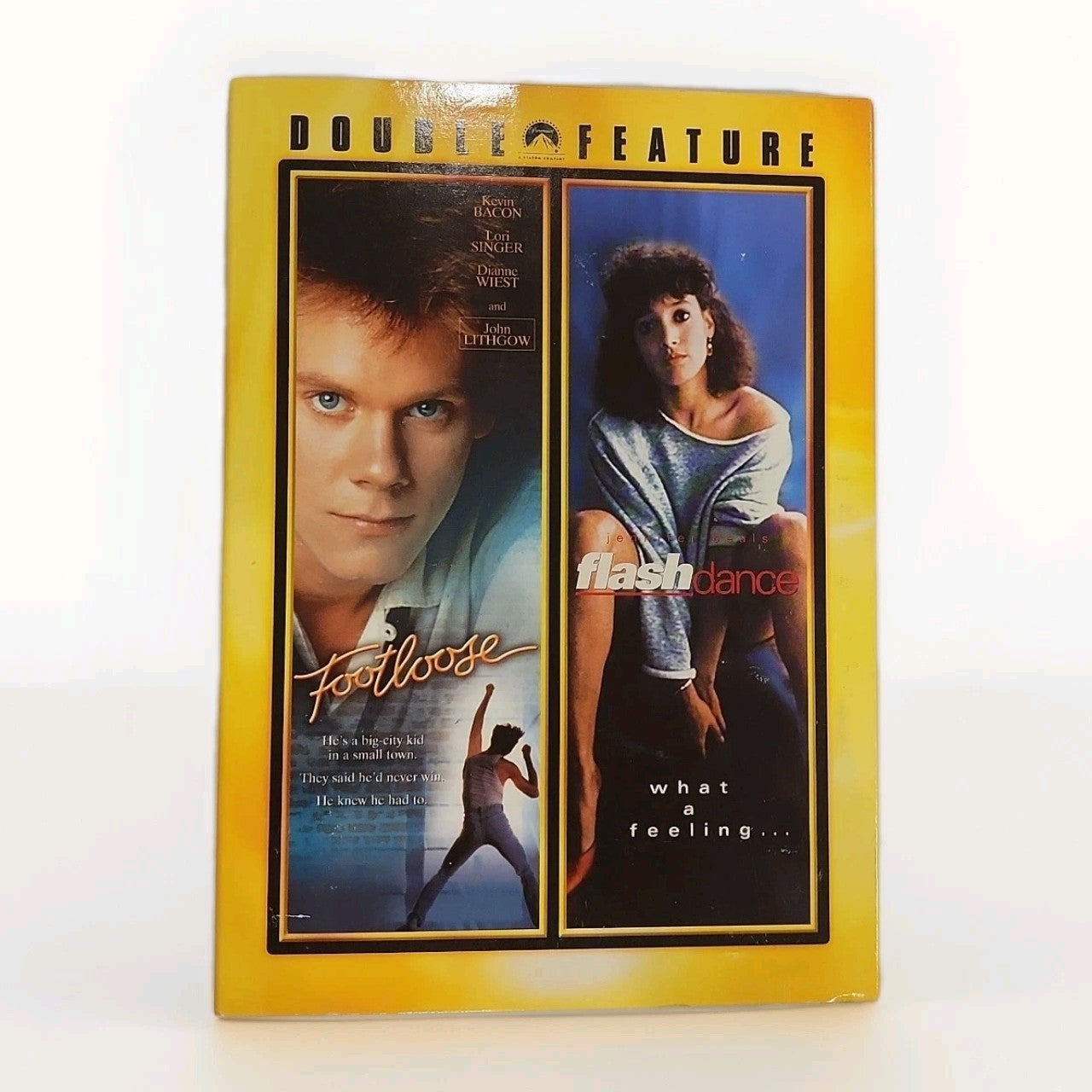 Footloose + Flash Dance (DVD w/ Case) Double Feature. 2 Movies! Slipcover. New!