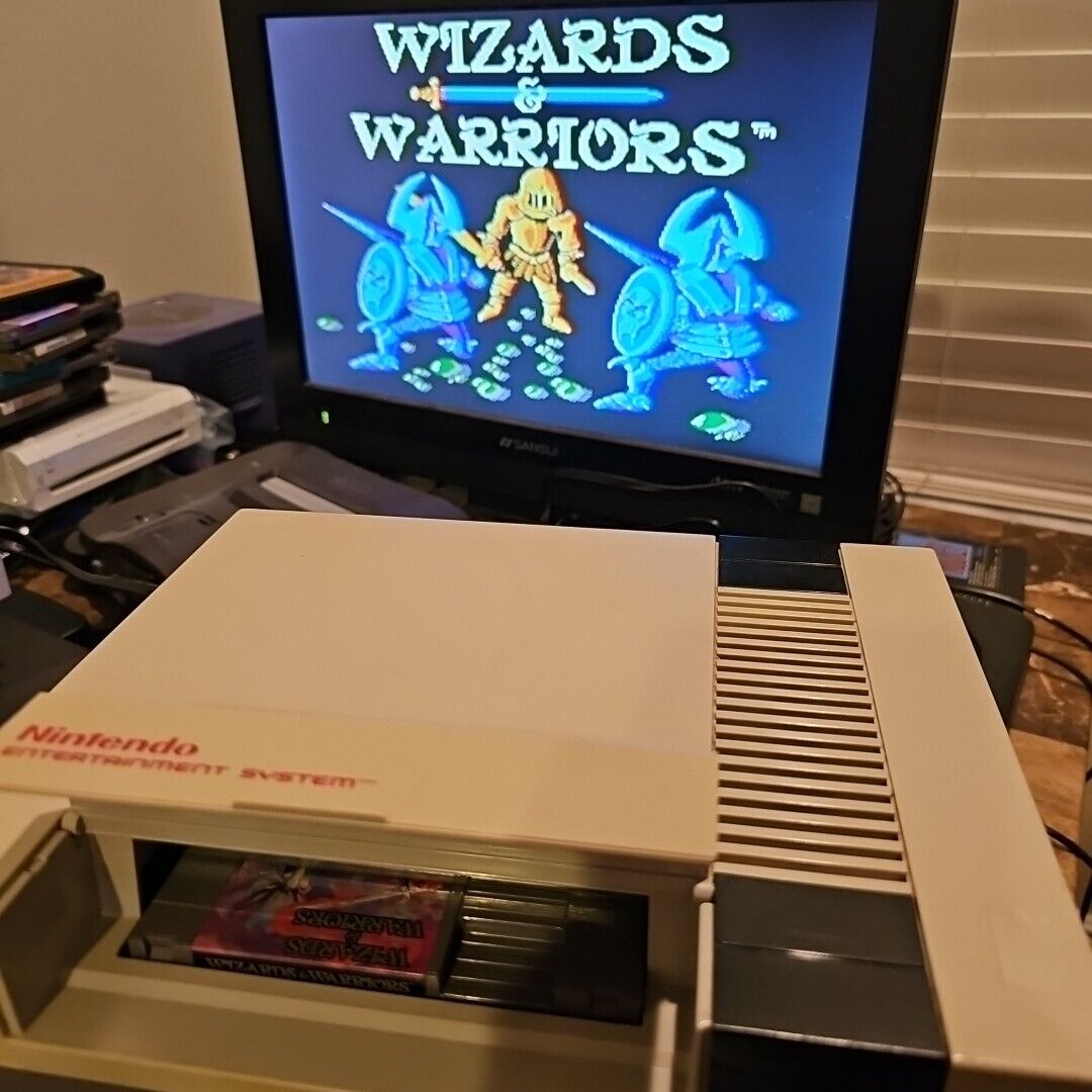 Wizards & Warriors (Nintendo Entertainment System, 1987) TESTED! Cleaned