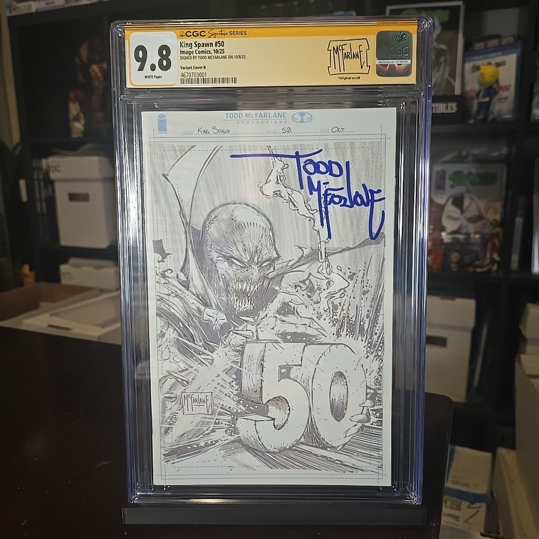 King Spawn #50 SS CGC 9.8 Variant Cover H 1:1000 Incentive Comic Only