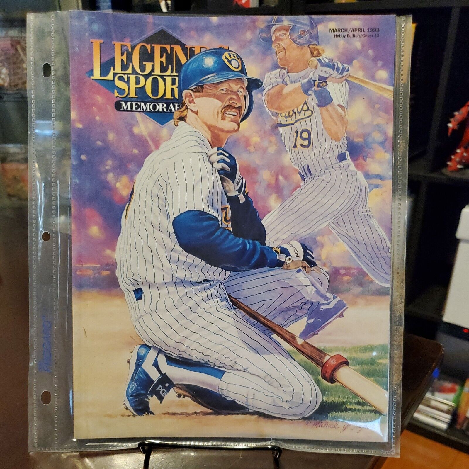 1993 H43 Robin Yount Milwaukee Brewers Legends Sports Memorabilia Magazine