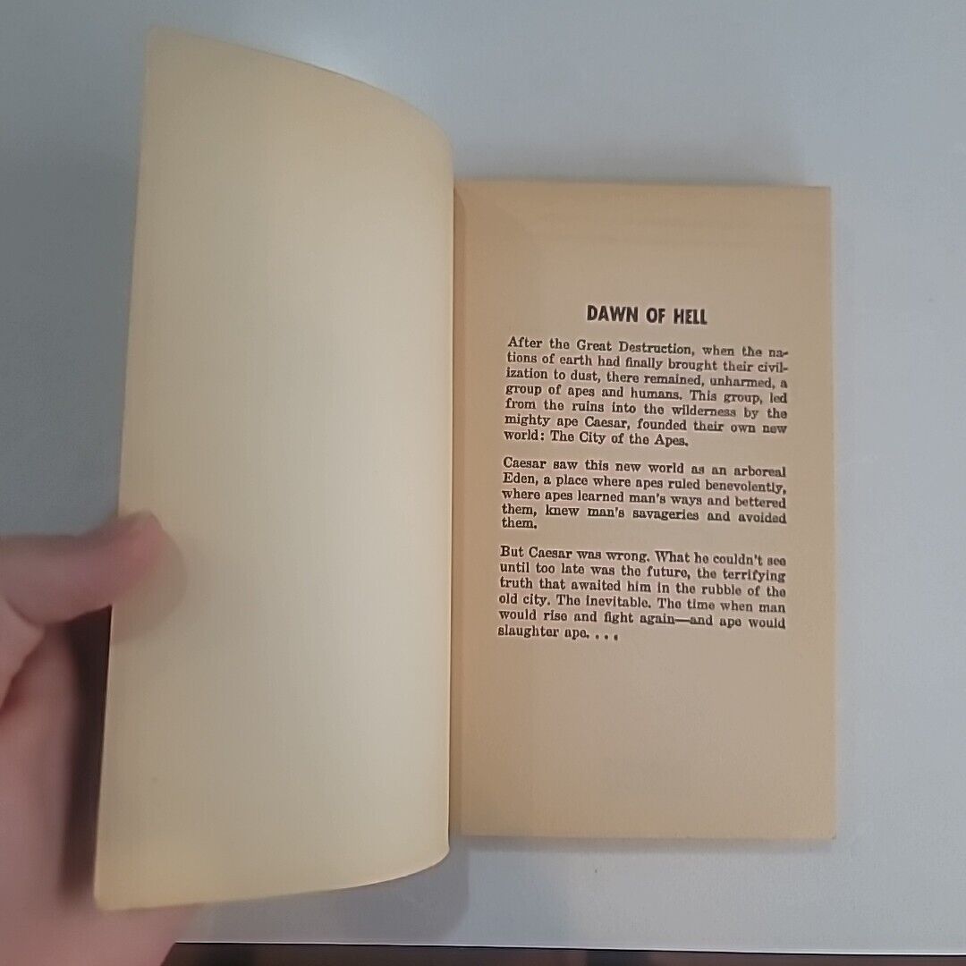 Vintage 1973 Battle For The Planet of The Apes Paperback Book David Gerrold