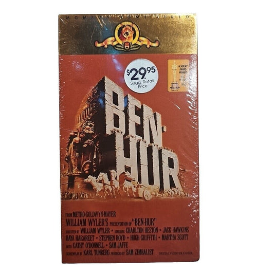 Ben Hur VHS Tape Video Charlton Heston 2 Tape Set MGM (BRAND NEW SEALED)