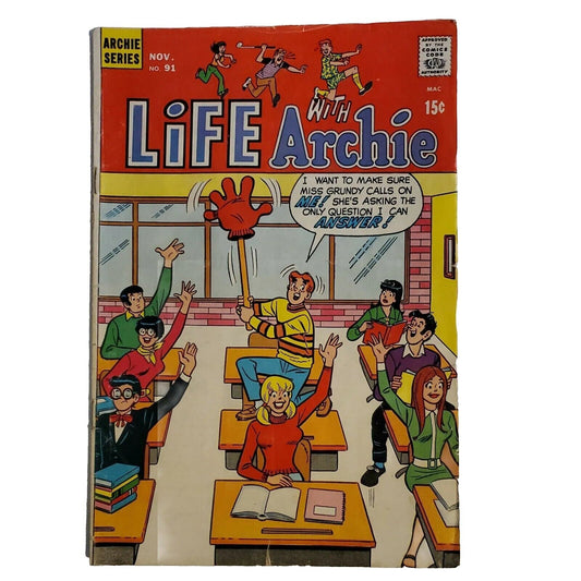 1969 "Life With Archie" Comic Book; # 91; Nov.; Archie Series