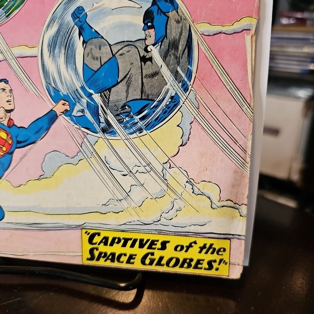 WORLDS FINEST COMICS #114 (3.0) "CAPTIVES OF SPACE GLOBES" 1960