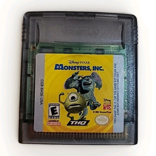 Monsters, Inc. (Nintendo Game Boy Color, 2001) Authentic Cartridge Only - Tested