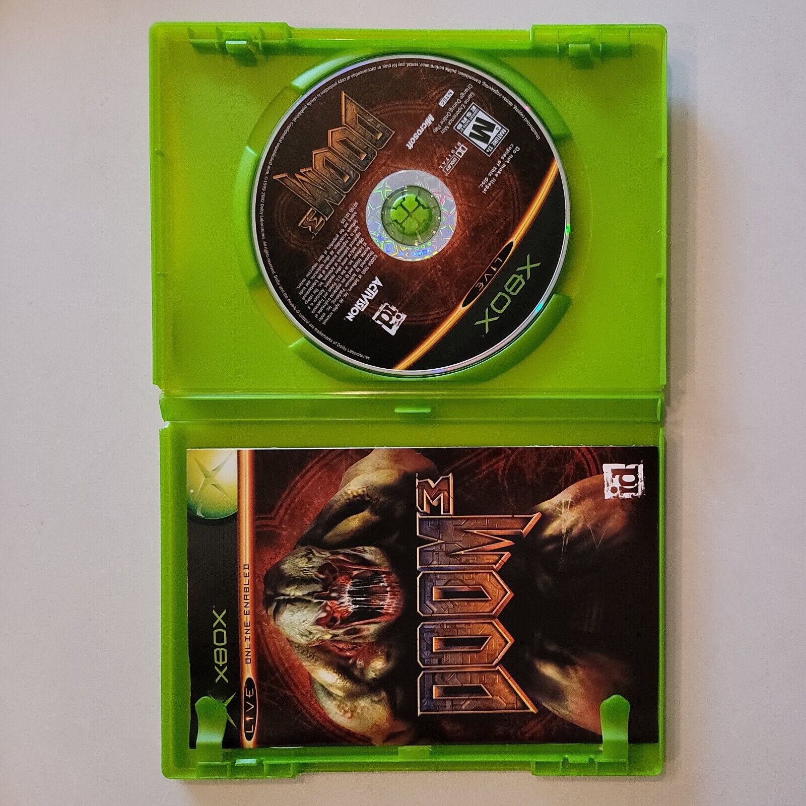 Doom 3 (Original Microsoft Xbox, 2005) - Tested Complete CIB SB8