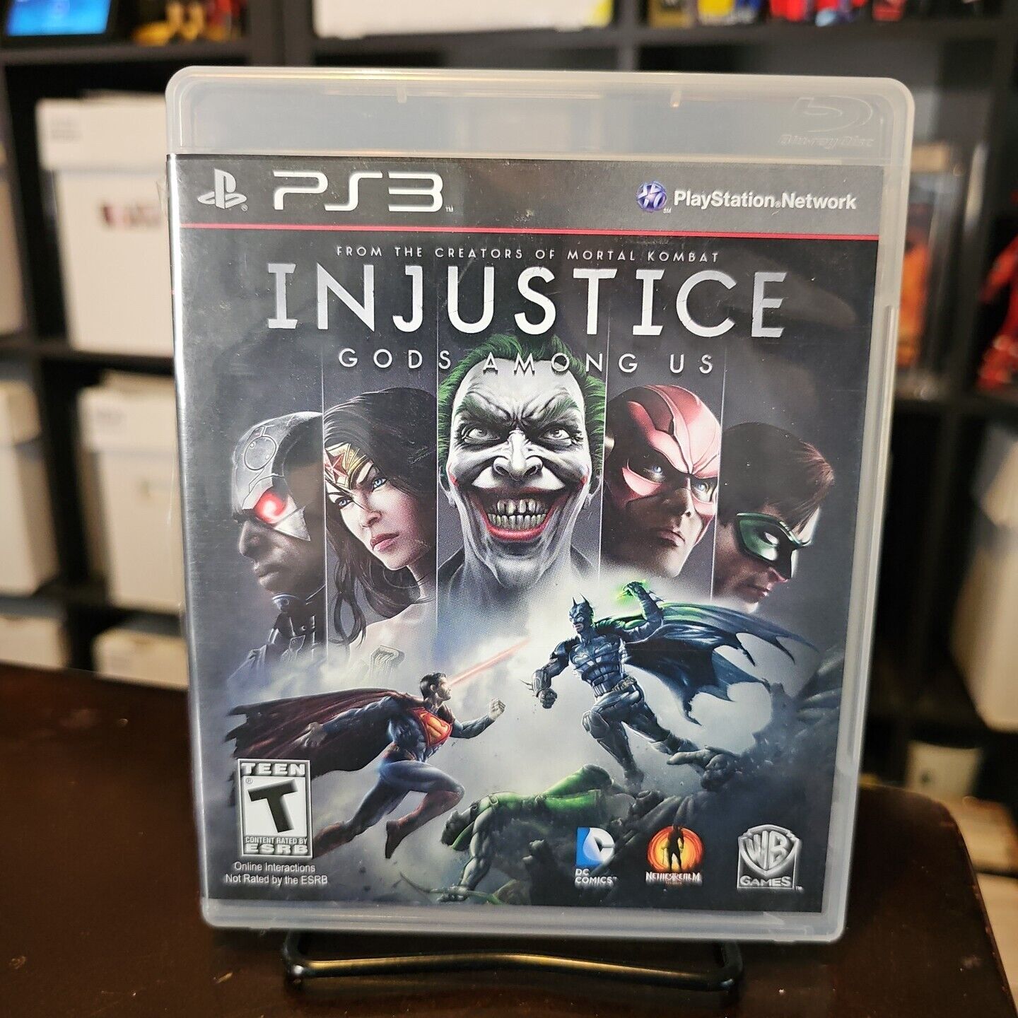 Injustice: Gods Among Us (Sony PlayStation 3, 2013) PS3 GAME DISC & CASE COMICS