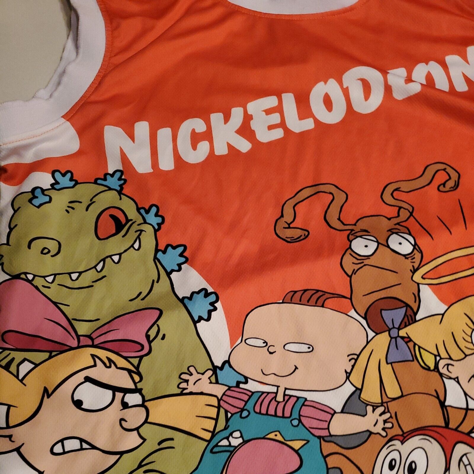 Nickelodeon Rugrats Ren And Stimpy Hey Arnold Jersey Size M SB6