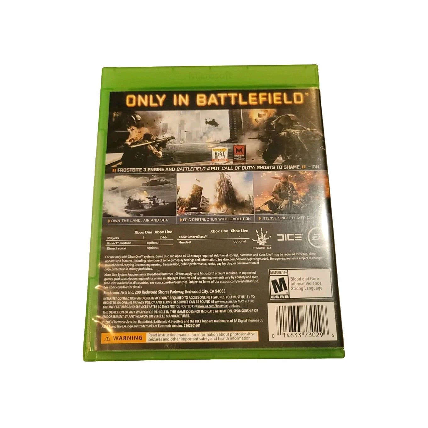 Battlefield 4 (Microsoft Xbox One, 2013)