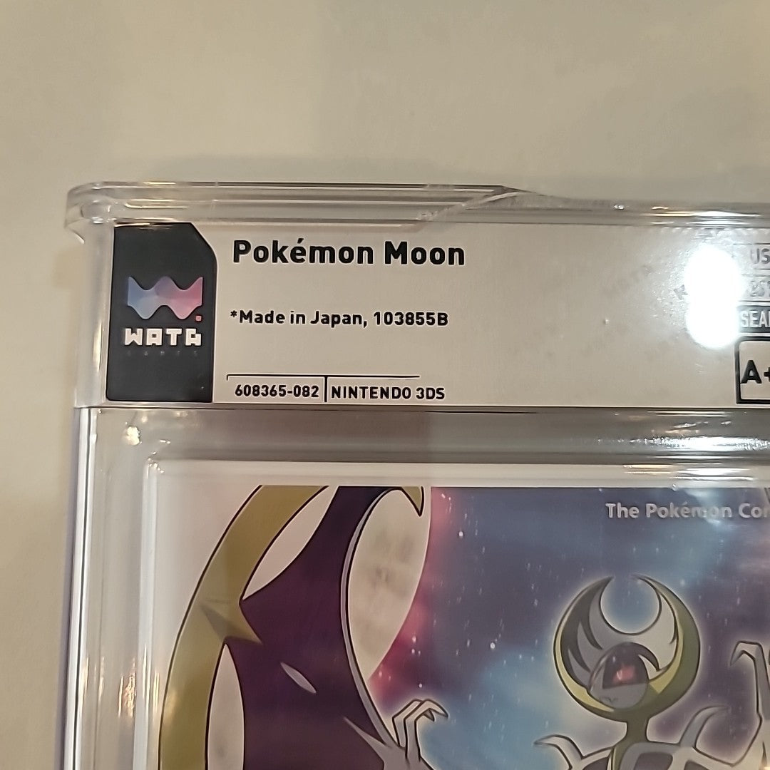 Pokemon Moon  (Nintendo 3DS) WATA 9.8 Sealed Grade: Y-Fold A++ CASE CRACKED