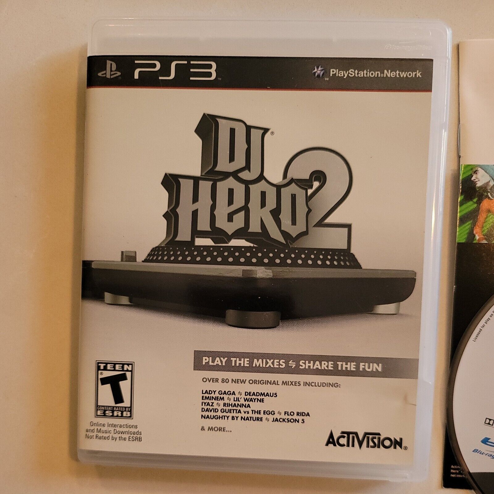 DJ Hero 2 PS3 Game Only Very Good  Complete Ships Fast SB10