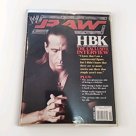 WWE Raw Magazine Shawn Michaels December 2005