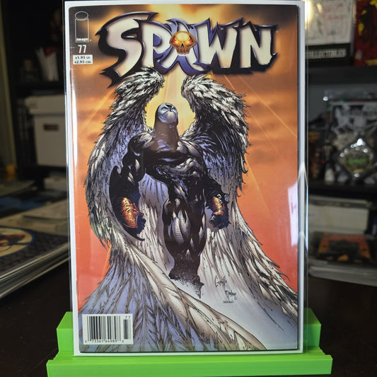 SPAWN #77 NEWSSTAND SCARCE SECONDARY DISTRIBUTOR CAPULLO VF