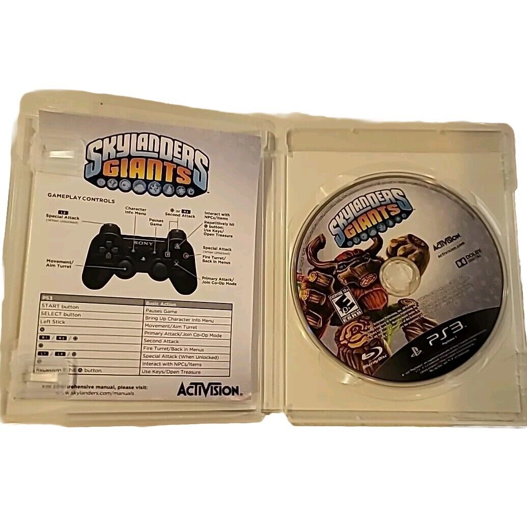 USED SONY PLAYSTATION 3 PS3 SKYLANDERS GIANTS COMPLETE WITH DISK, CASE & MANUAL