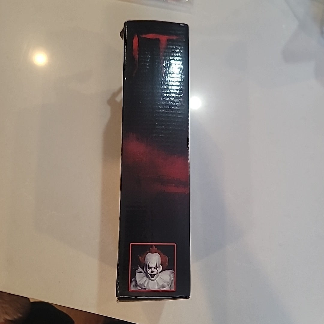 NECA 2017 IT Pennywise RETRO Action Figure 8" Clothed Reel Toys 2017 IT Movie