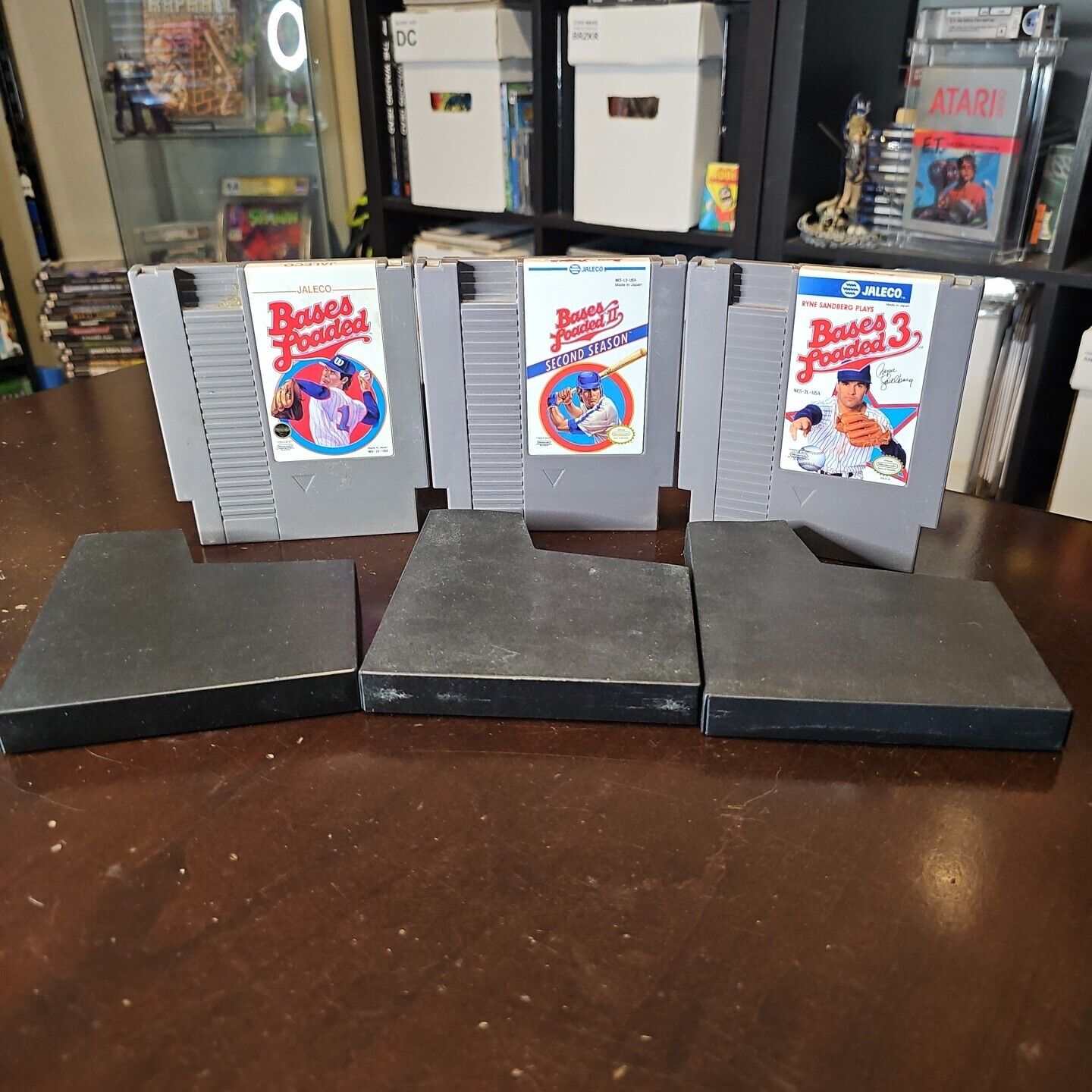 Bases Loaded 1 2 3 II III Lot Nintendo Entertainment System NES With SLEEVES