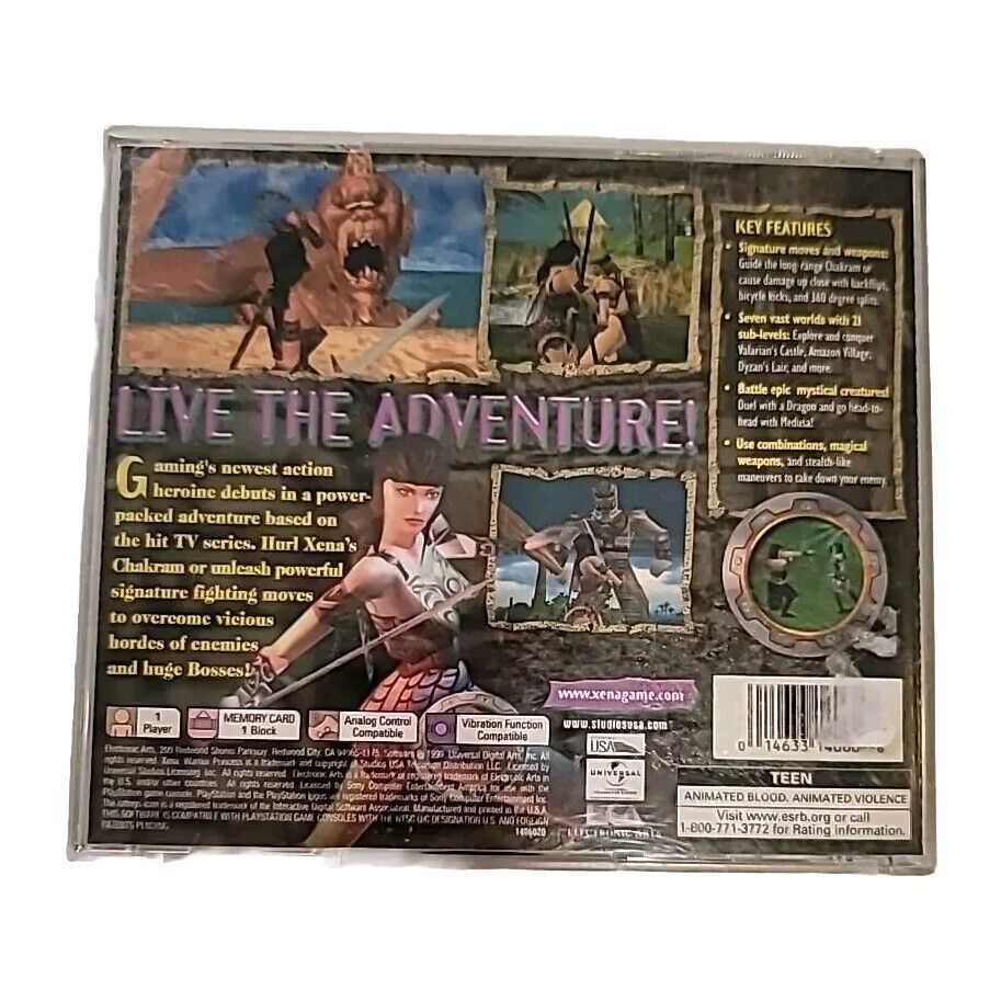 Xena: Warrior Princess PS1 PlayStation 1 Complete With / Manual / Reg Card