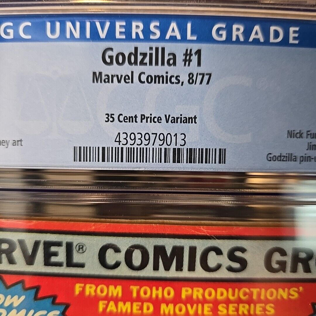 GODZILLA #1 CGC 6.0 First 1st App 1977!! VERY RARE 35 CENT VARIANT!! OW PAGES