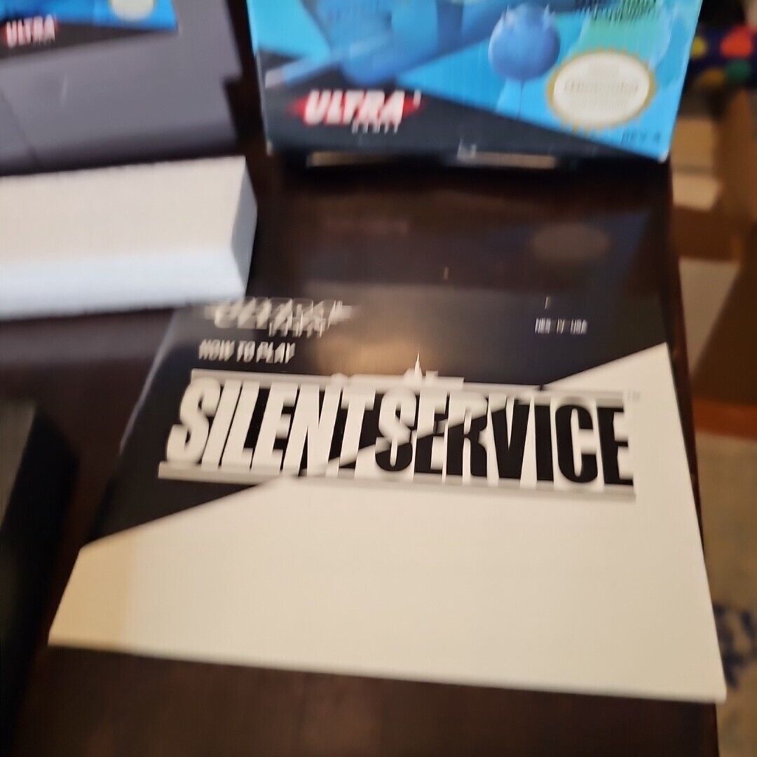 Silent Service (Nintendo NES, 1989) Complete CIB NICE! 