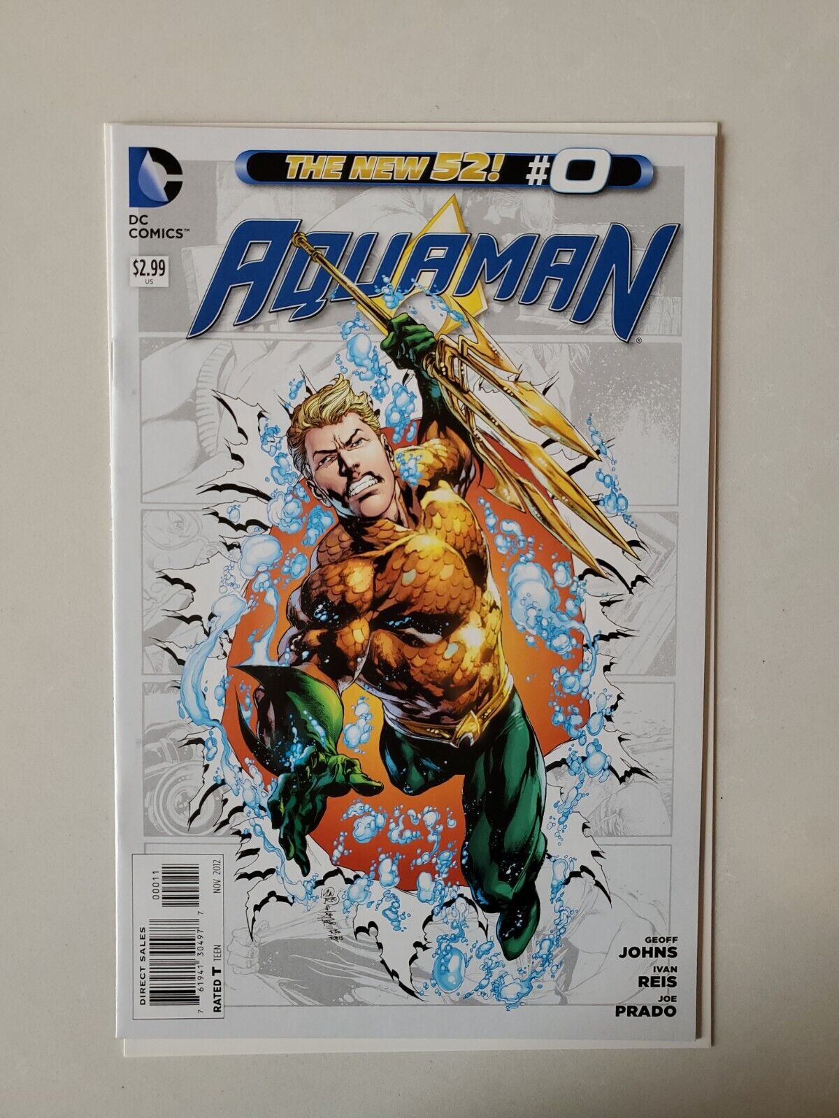 AQUAMAN  (2011 Series)  (DC NEW52) #0 Near Mint NM Comic Book