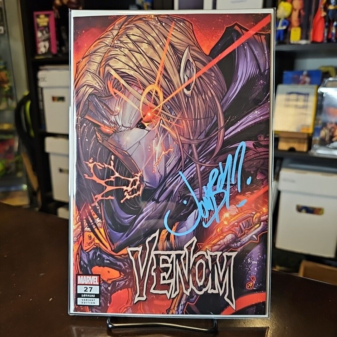 VENOM #27 JONBOY MEYERS MASKED VARIANT - TRADE DRESS Double Cover Error Signed