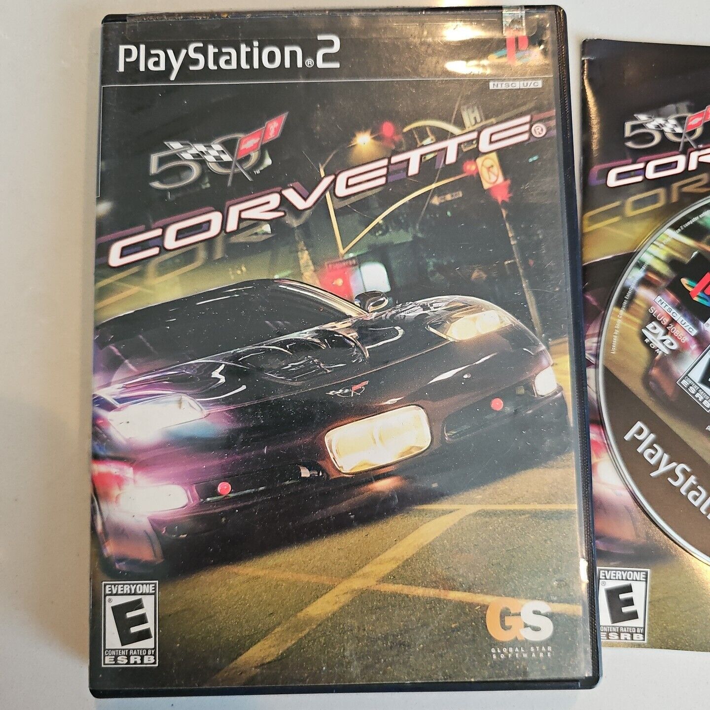 Corvette (Sony PlayStation 2, 2004) PS2 VG Complete Black Label Free Shipping