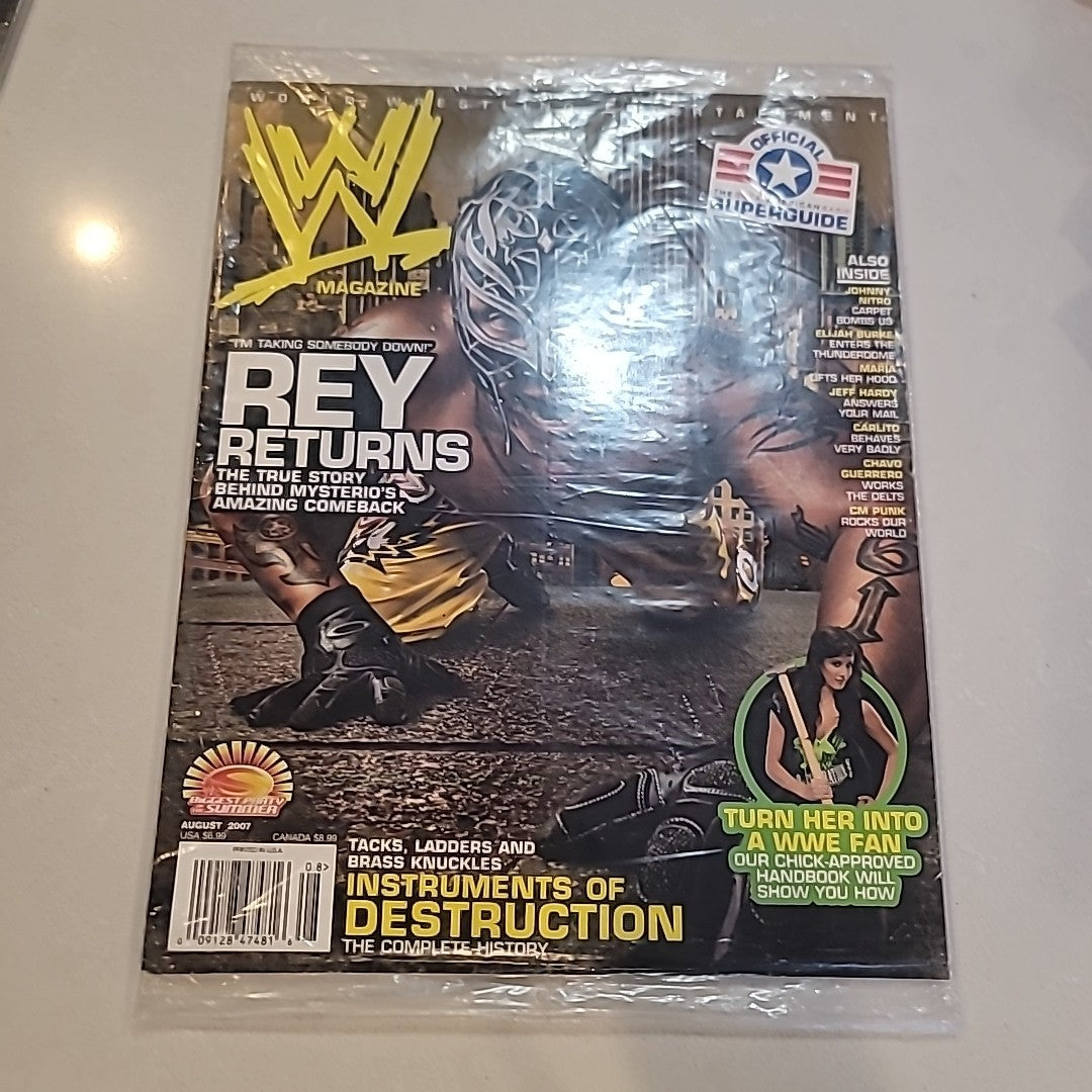 WWE WWF Magazine Rey Mysterio Brand New In Plastic Wrap