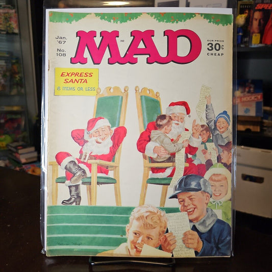 MAD MAGAZINE # 108 January 1967 Santa Express VG