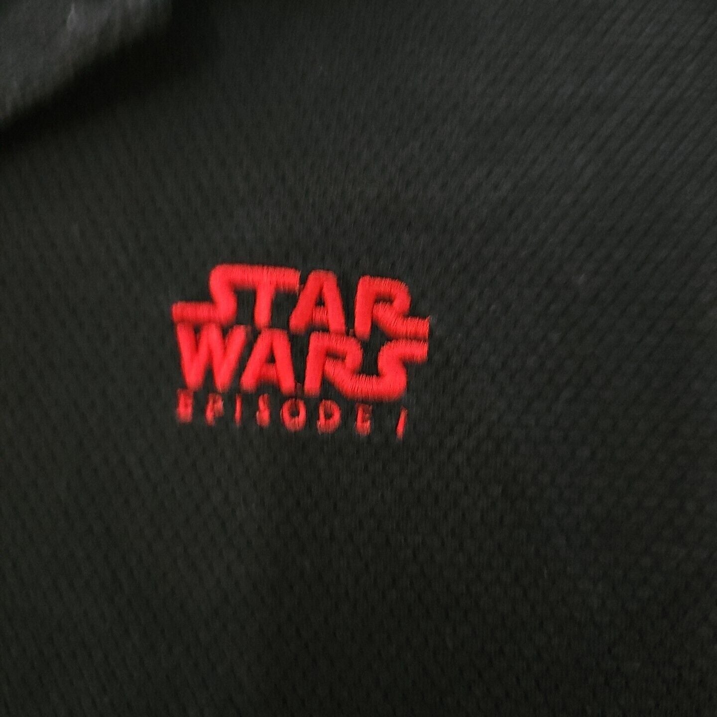 Vintage Star Wars Episode 1 Size L Polo Shirt Black Promo Rare