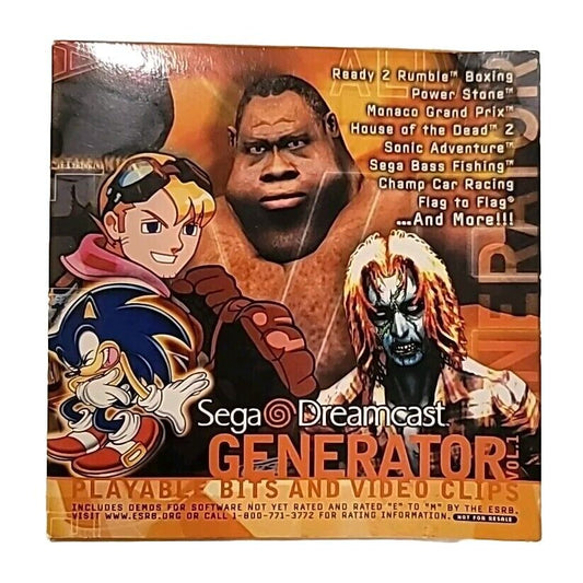 Generator Vol.1 (Sega Dreamcast) SEALED BRAND NEW