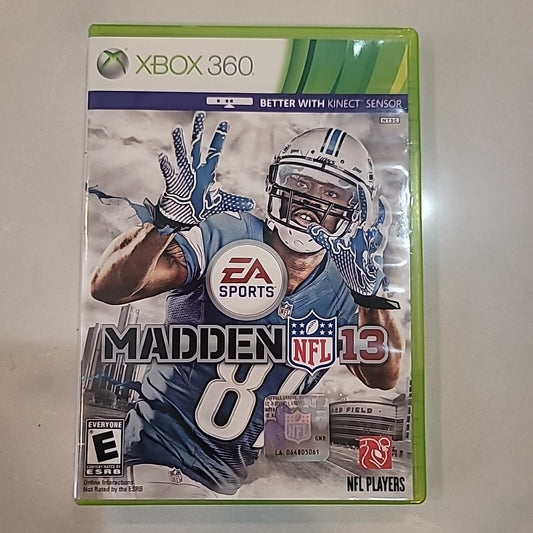 Madden NFL 13 (Microsoft Xbox 360, 2012) Complete & Tested