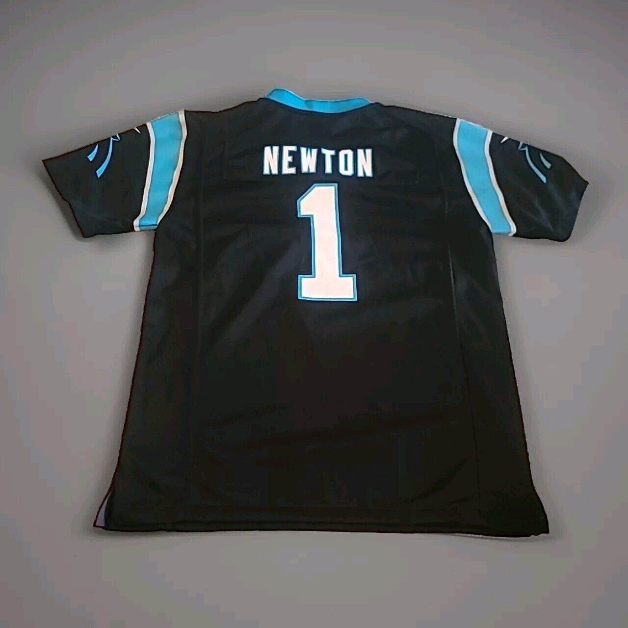 Cam Newton #1 Carolina Panthers Youth L Black Nike Football Jersey NFL