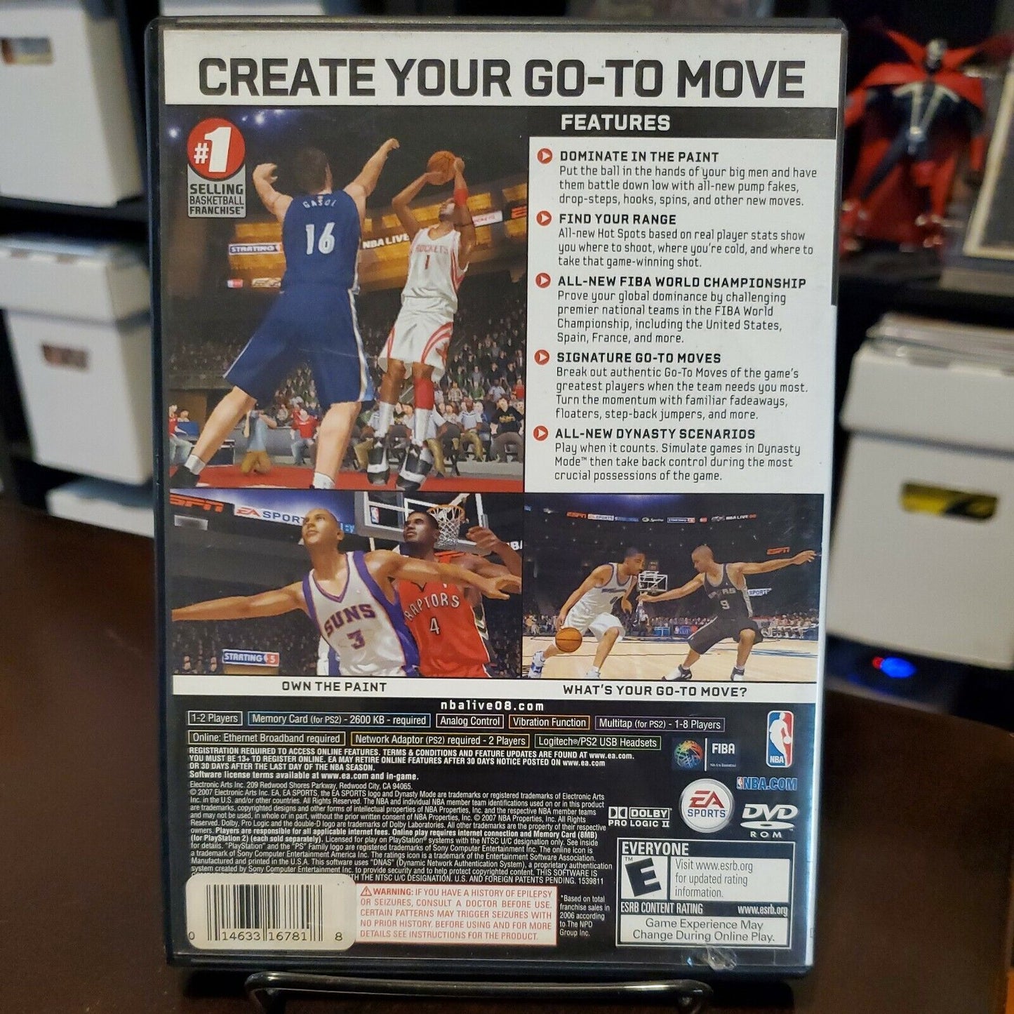 NBA Live 08 PlayStation 2 Video Game PS2 EA Sports Basketball - Tested Working