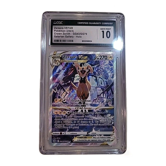 Zeraora VSTAR Pokemon (2023) Crown Zenith GG43/GG70 Galarian Gallery Holo GM 10